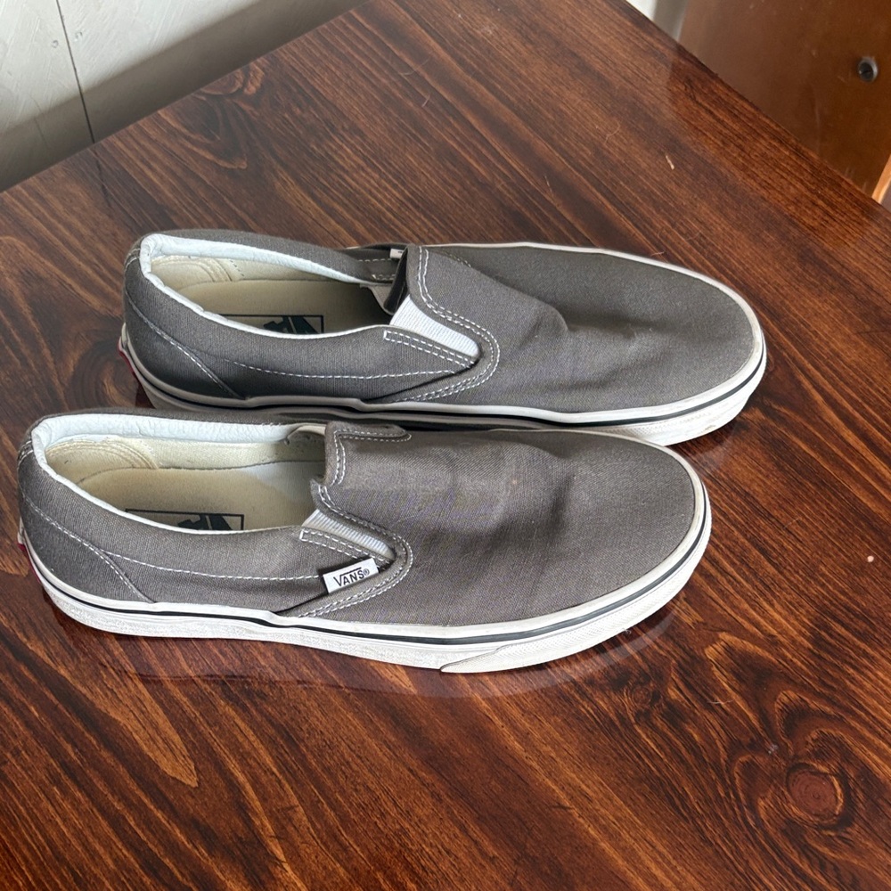 Vans Charcoal Slip-On Loafers